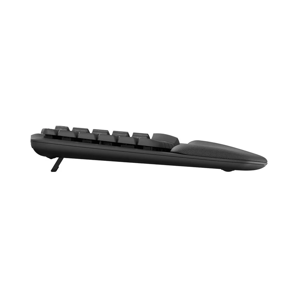 Bàn Phím Công Thái Học Không Dây Logitech Wave Keys Wireless/Bluetooth/Đen (Graphite) (920-012281)