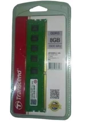 Ram Transcend JM1600KLH-8G - JetRam 8GB (1x8GB) Memory Module PC3-12800 1600MHz DDR3 SDRam CL11 U-DIMM