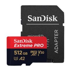 Thẻ Nhớ MicroSDXC SanDisk Extreme Pro V30 A2 512GB 170MB/s (SDSQXCZ-512G-GN6MA)