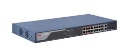 Switch 16-Port 100Mbps Fast Ethernet Smart PoE HIKVISION DS-3E1318P-EI