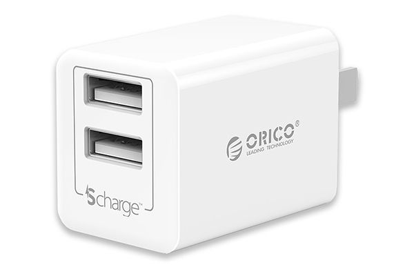 Sạc điện thoại Orico USB 2 cổng 2.4A (WHB-2U)