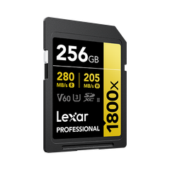 Thẻ nhớ Lexar SD Professional 1800x 256GB SDXC UHS-II Card GOLD LSD1800256G-BNNNG