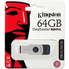 USB 3.1 Kingston DataTraveler Swivl 64GB 100MB/s DTSWIVL/64GB