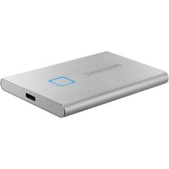 Ổ Cứng Di Động SSD Samsung T7 Touch Portable 1TB 2.5 inch USB 3.2 bạc (Đọc 1050MB/s - Ghi 1000MB/s) (MU-PC1T0S/WW)