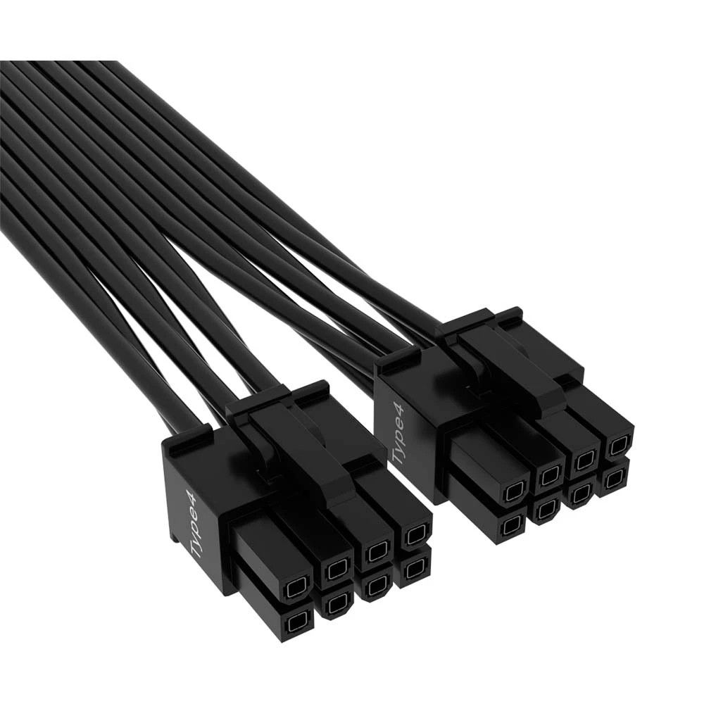 Dây cáp nguồn Corsair Premium Individually Sleeved 12+4pin PCIe Gen 5 12VHPWR 600W cable, Type 4, Black - CP-8920331
