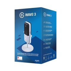 Thiết bị Stream Elgato Gaming  Microphone Elgato Wave 3 - White 10MAB9911