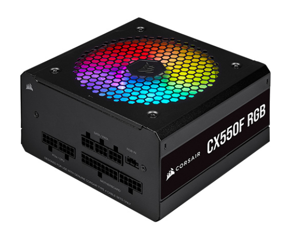 Nguồn Corsair CX550F RGB Black 80 Plus Bronze Full Modul (CP-9020216-NA)