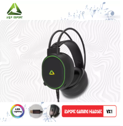 Tai Nghe VSP ESPORT GAMING VX1 7.1 Headphone ESPORT GAMING VX1 7.1 (01 Cổng USB)