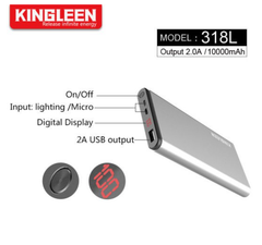 Pin sạc dự phòng Kingleen 10.000mAh 318L ( 10000mAh)