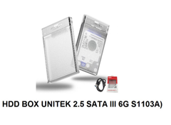 BOX HDD UNITEK 2.5 SATA III 6G S1103A (3.1), HỘP ĐỰNG Ổ CỨNG SATA UNITEK S1103A (USB 3.1)