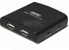 Hub USB 2.0 2 Ports + 2 PS2 + MIC-SPK Unitek (Y-2091)