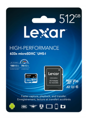 Thẻ nhớ Micro SDXC Lexar 512GB (LSDMI512BB633A)