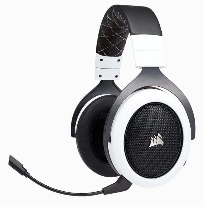 Tai nghe Corsair CA-9011177-HS70 Wireless Virtual 7.1 White Gaming Headset