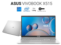 Laptop Asus Vivobook X515EP BQ189T (Silver) (i5-1135G7 Gen 11th/8GB DDR4/SSD 512GB PCIe/VGA MX330 2GB/15.6 FHD/Win10)