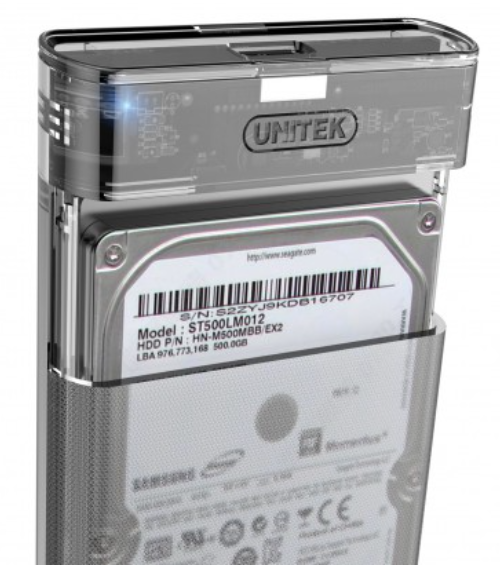 BOX HDD UNITEK 2.5 SATA III 6G S1103A (3.1), HỘP ĐỰNG Ổ CỨNG SATA UNITEK S1103A (USB 3.1)