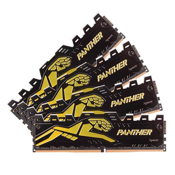 Ram Apacer Panther Golden DDR4/2666-16 512x8 4GB OC (EK.04G2V.KEC) Có Tản nhiệt