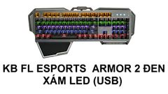 BÀN PHÍM FL ESPORTS ARMOR 2 ĐEN XÁM LED USB