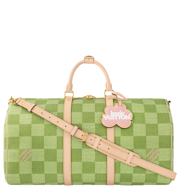  Túi Louis Vuitton Keepall Bandoulière 50 Bag 'Green' 