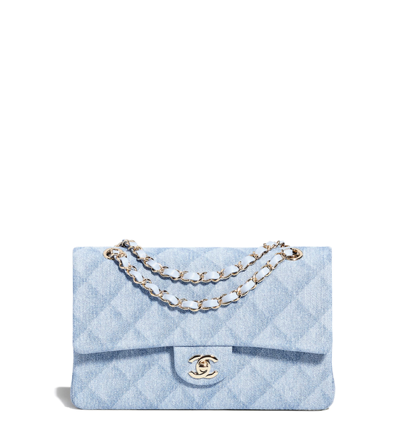  Túi Nữ Chanel Classic Handbag 'Light Blue' 