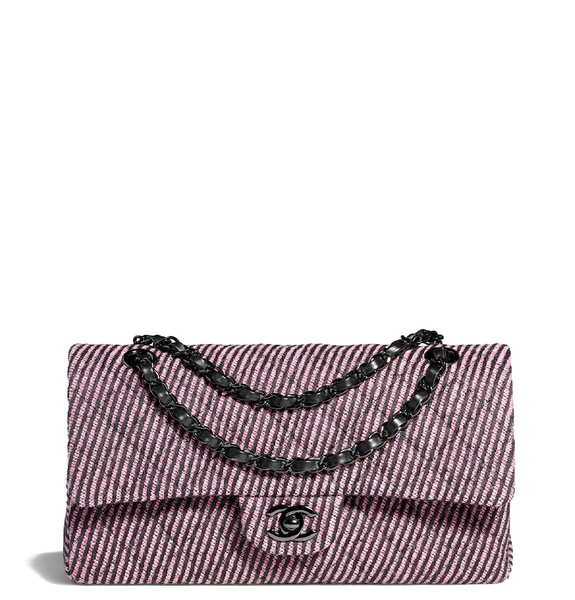  Túi Nữ Chanel Classic Handbag 'Pink Black' 