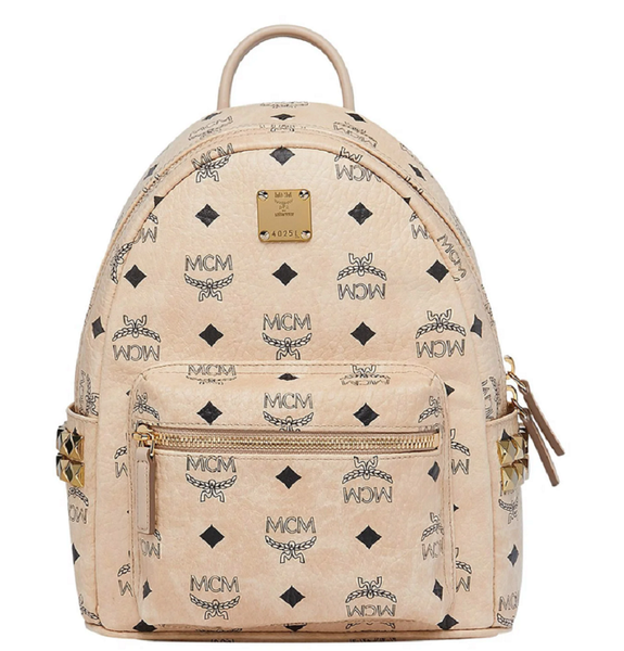  Balo MCM Stark Side Studs Backpack Visetos 'Pink' 