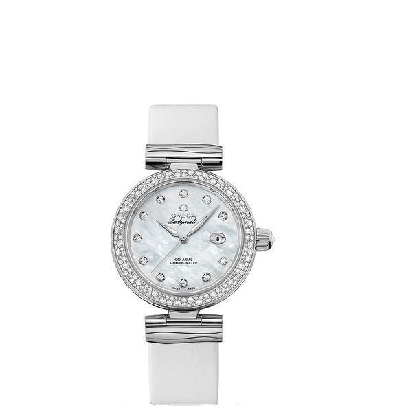  Đồng Hồ Nữ Omega De Ville Ladymatic Automatic Diamond 'White' 