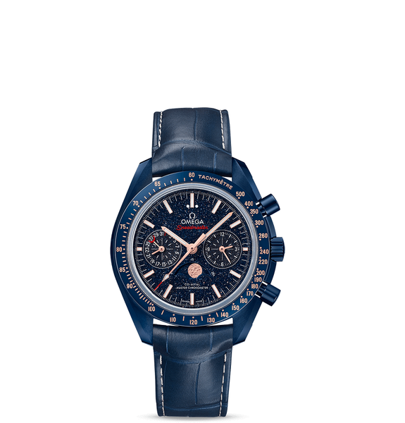  Đồng Hồ Nam Omega Speedmaster Automatic Chronograph 'Blue' Dial 