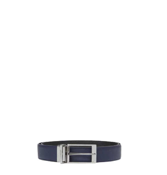  Thắt Lưng Nam Burberry Reversible Grainy Leather Belt 'Navy Black' 