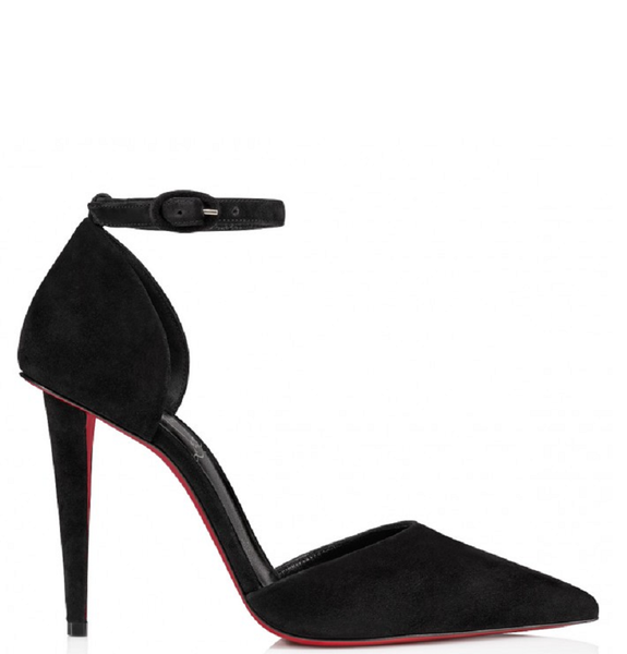  Giày Nữ Christian Louboutin Astrid Pointed-toe Leather 'Black' 