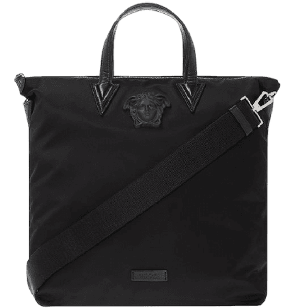  Túi Nữ Versace La Medusa Nylon Tote Bag 'Black' 