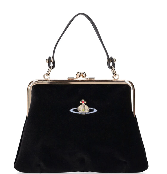  Túi Nữ Vivienne Westwood Saffiano ‘Black’ 