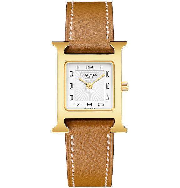  Đồng Hồ Nữ Hermes Heure H Watch Small Model 'Gold Chestnut' 