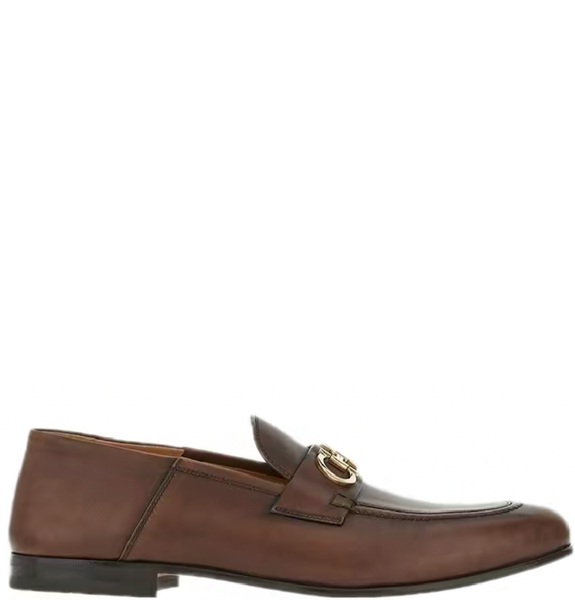  Giày Nam Salvatore Ferragamo Loafer Gancini 'Chocolate' 