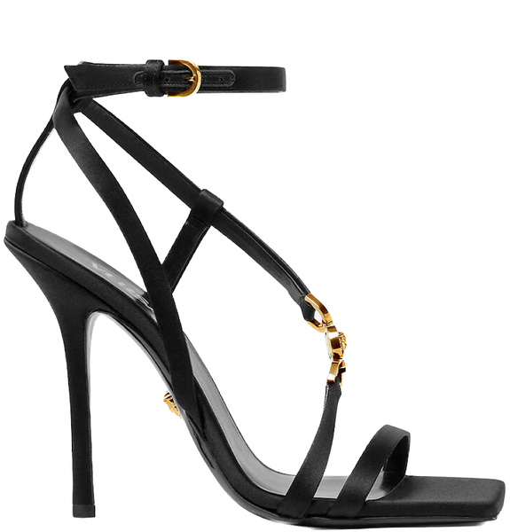  Giày Nữ Versace Crystal Medusa '95 Sandals 'Black' 