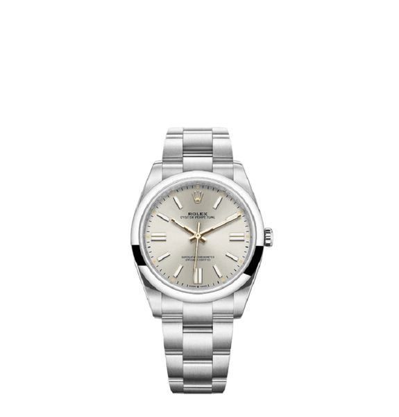  Đồng Hồ Nam Rolex Oyster Perpetual 41 Silver 