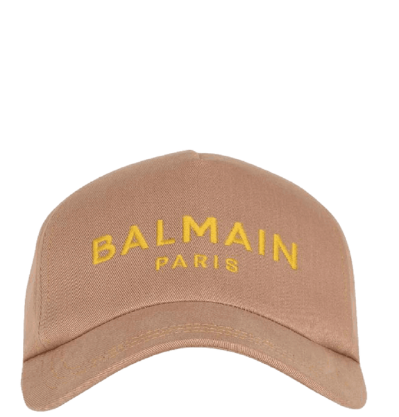  Mũ Nữ Balmain Cotton With Balmain Logo 'Beige' 