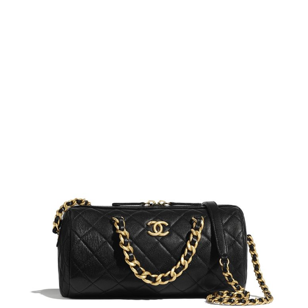  Túi Nữ Chanel Bowling Bag Calfskin 'Black' 