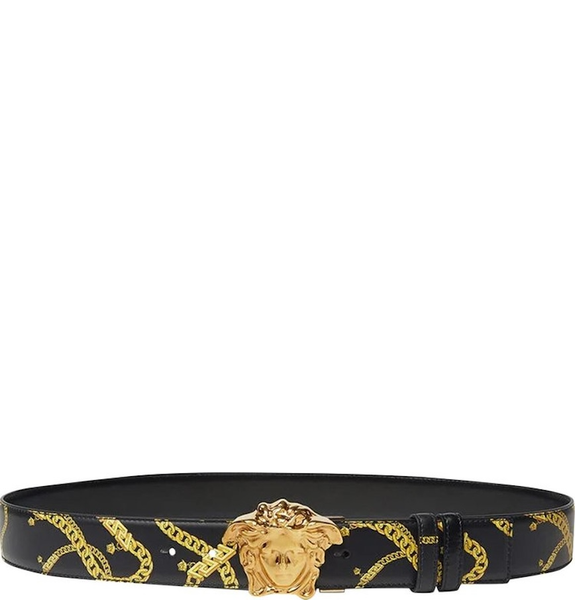 Thắt Lưng Nam Versace La Medusa Chain Reversible Black Gold 