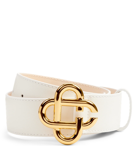  Thắt Lưng Nữ Casablanca CC Logo Buckle 'White' 