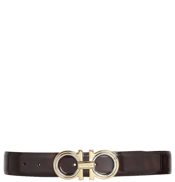  Thắt Lưng Nam Salvatore Ferragamo Gancini Belt 'Brown' 