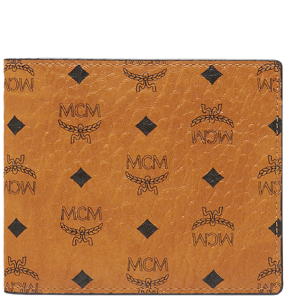  Ví Nam MCM Bifold Wallet in Visetos Original 'Cognac' 