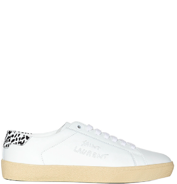  Giày Nam Saint Laurent Court Sl/06 'White Leather' 