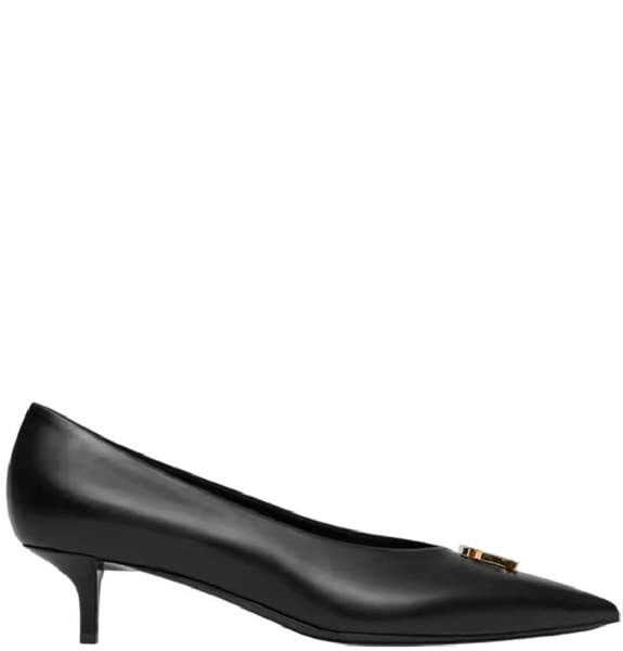  Giày Nữ Burberry Monogram Motif Leather Point-toe Pumps 'Black' 