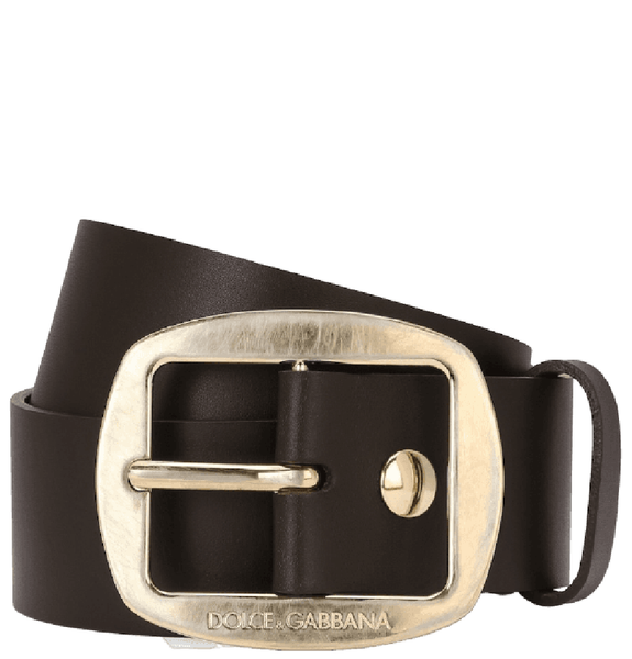  Thắt Lưng Nam Dolce & Gabbana Calfskin Belt 'Brown' 