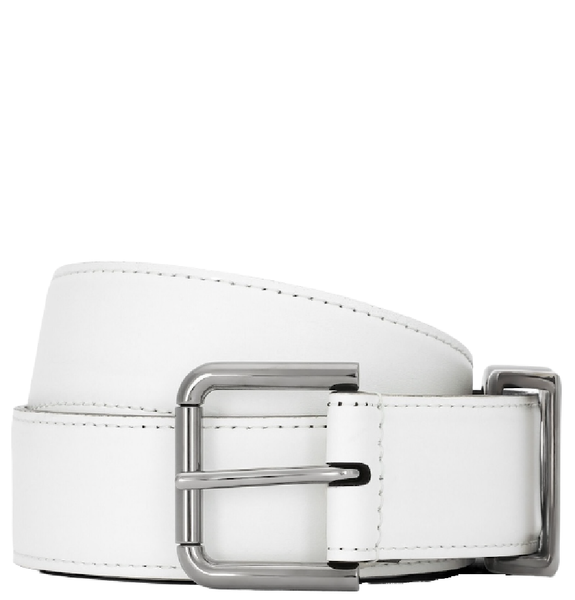 Thắt Lưng Nam Dolce & Gabbana Calfskin Belt 'White' 