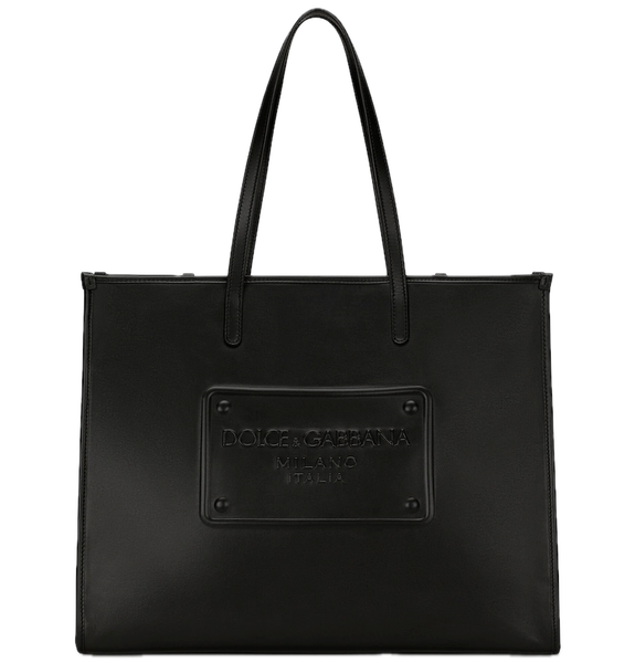  Túi Nam Dolce & Gabbana Shopper Raised Logo 'Black' 