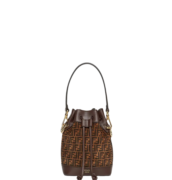  Túi Nữ Fendi Mon Tresor  Mini-Bag With FF Print 'Brown' 