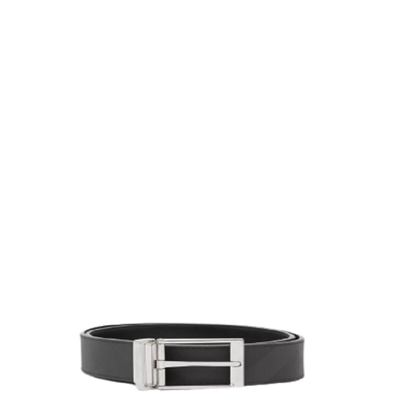  Thắt Lưng Nam Burberry Reversible London Check and Leather 'Dark Charcoal' 