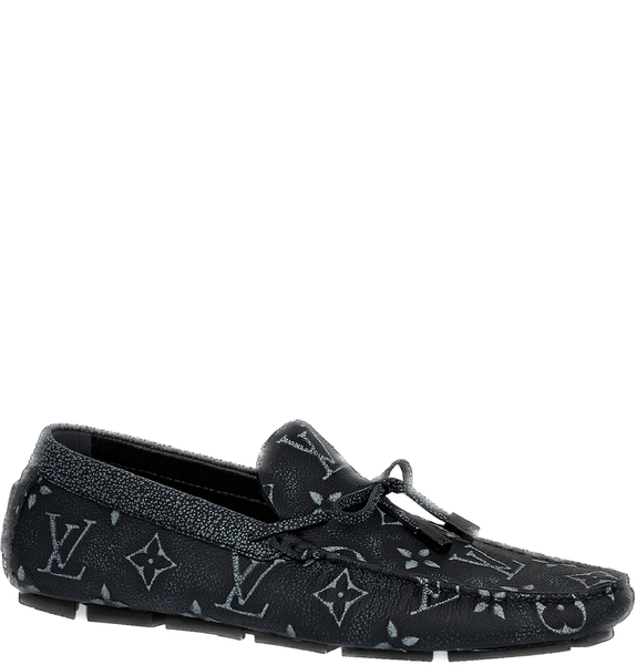  Giày Nam Louis Vuitton Driver Moccasin 'Black' 