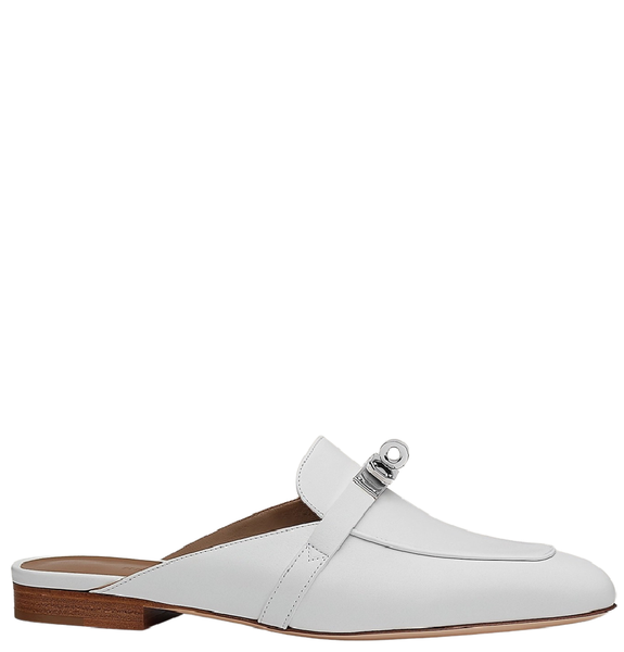  Giày Nữ Hermes Oz Mule 'Blanc' 